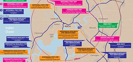 Perth Psp Map Mitchell Freeway Bike Path To Erindale Road | Building for Tomorrow
